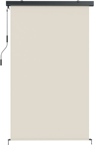 Outsunny Terrasrolgordijnen - Polyester - 160 x 250 cm - Crème