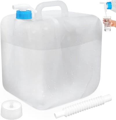 Opvouwbare Drinkwaterkan 20 Liter met Kraan - BPA-vrij Waterreservoir voor Camping en Outdoor