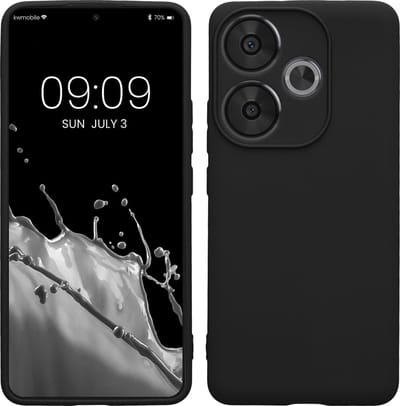 kwmobile telefoonhoesje geschikt voor Xiaomi Poco F6 5G - Hoesje voor smartphone - Precisie camera uitsnede - In zwart