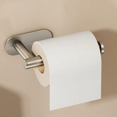 Roestvrijstalen Toiletrolhouder Zelfklevend - Waterbestendig & Roestbestendig