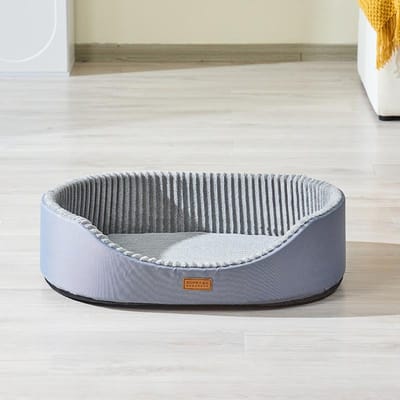 Niche pour chien neuve  Niche d'été pour chat avec tapis  Coussin en coton  Niche pour animal de compagnie à triple usage  Lit pour chien universel quatre saisons  Coussin pour animal de compagnie amovible et lavable gray + sponge pad gray