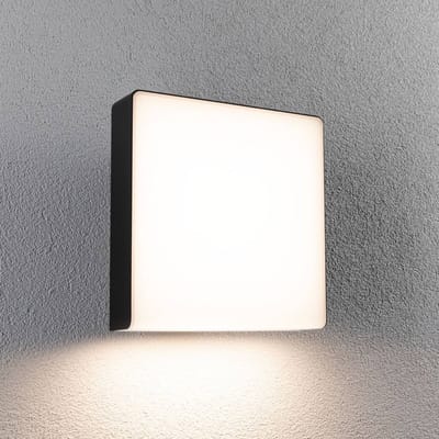 LED-wandarmatuur voor buiten Azalena Schemergestuurde bewegingsmelder (HF) IP44 250x250 mm 3000K 8,5W 700lm 230V Antraciet Kunststof, Aluminium