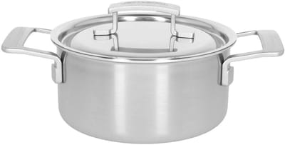 Demeyere Industry 5 Kookpan met deksel - 18cm / 2,2l - 5-laags RVS - Silvinox