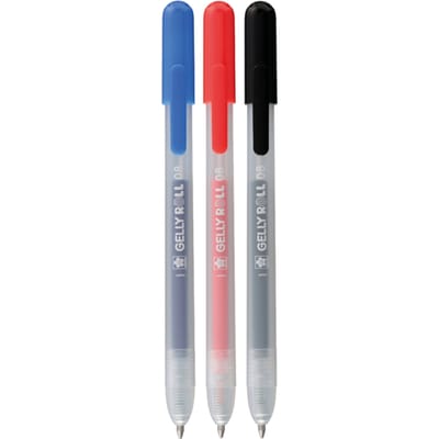 Gelschrijver Sakura Gelly Roll Classic 08 klikfunctie set à 3 kleuren