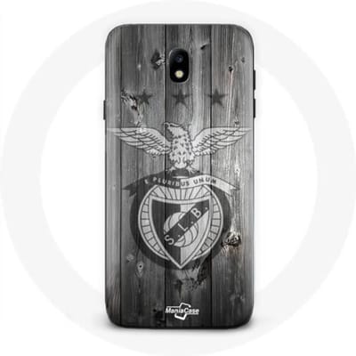 Hoesje - maniacase - Samsung Galaxy J7 2017 - Flexibel - Bescherming - Benfica Patroon