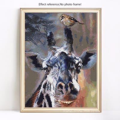 Diamantschilderij met ronde stenen Dieren Diamantborduurwerk Verkoop Boterbloemafbeeldingen 20X30 black
