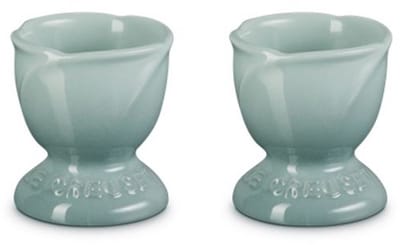 Le Creuset Jardin Eierdopjes 2-Delig in Aardewerk Sea Salt