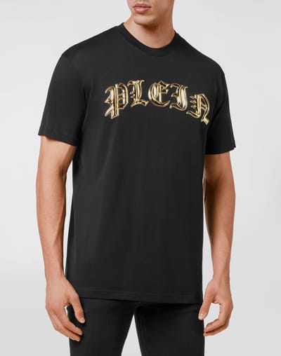 T-Shirt Ronde Hals Gothic Plein
