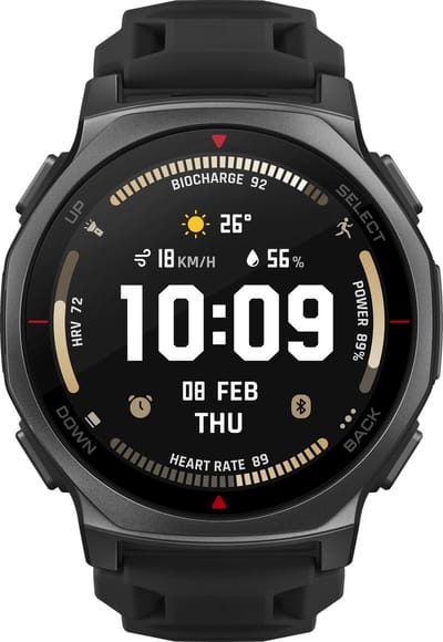 Amazfit T-rex 3 Pro 3,35 cm (1.32") AMOLED 44 mm Digitaal 466 x 466 Pixels Touchscreen Zwart Wifi GPS