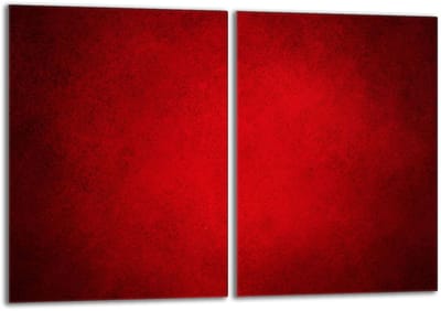 TMK ArtDeko - Glazen Beschermplaat - Rood - 2x40x52 cm