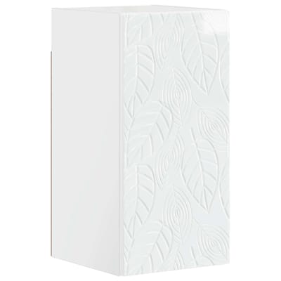 vidaXL - Badkamer - wandkast - DELFT - Hoogglans - Wit - 30 - x - 31 - x - 59 - cm