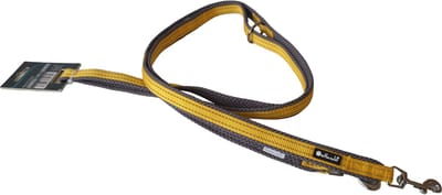 Petlando Trainingslijn Outdoor Oker&Grijs - Hondenriem - 230x2.5 cm