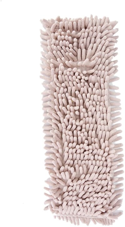 Vervangende vloerdoek - 1-pack - Herbruikbare vlakmop - Platte vervangingskop - 37,5 x 10 cm - Geschikt voor natte dweilen - Stofwisser - Herbruikbare dweilpad voor het reinigen van harde en houten vloeren