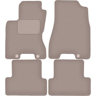 Beige veloursmatten voor: Nissan X-Trail II T31 SUV (2007-2014)