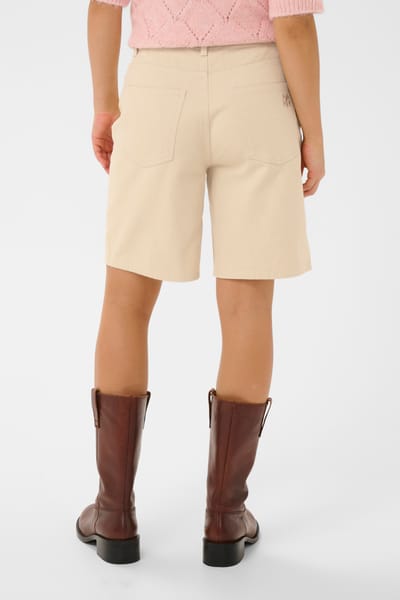 Saint Tropez PollaSZ Shorts Dames Broek - Creme