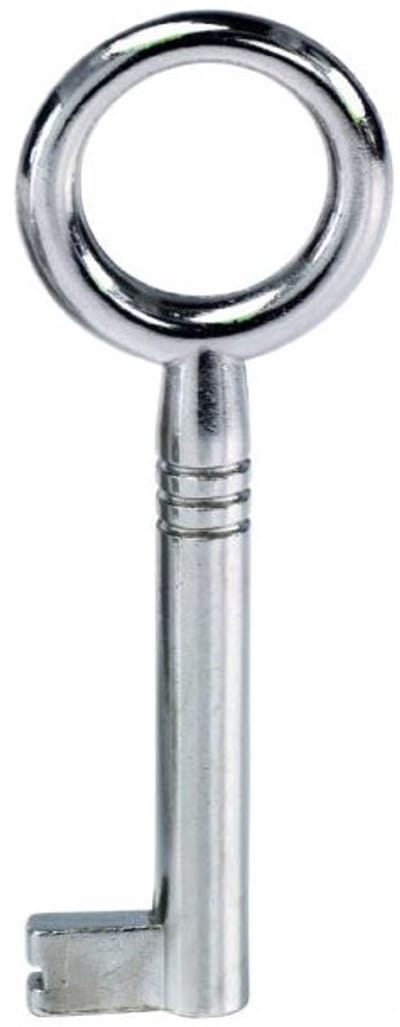 Junie Meubelsleutel Met Baard - 8x6mm - Vernikkeld