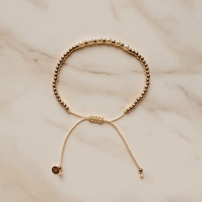 Armband goudkleurig - Parels - Messing dames armband - SK Sieraden - Verstelbaar
