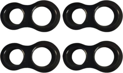 Deurklink Buffers - 10 stuks - Zwart - Stootdoppen - Muurbeschermers - Deurklink bescherming - Flexibele Deurstoppers