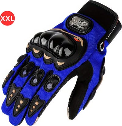 Bovista Motor Handschoenen - Handmoffen Brommer - Handmof - Fiets - Scooter - Blauw - Maat XXL