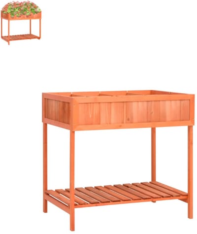 Kruidenbakken voor Buiten – Kweektafel - Moestuinbak - Op poten - Terras - Weerbestendig - Moestuinbakken - 96 Liter - Vurenhout