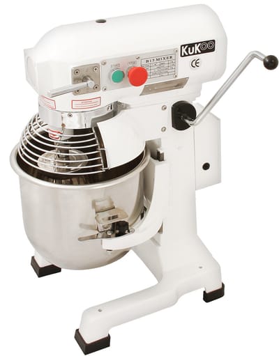 Spiraalmixer - rvs - 15 l - inclusief deegschraper