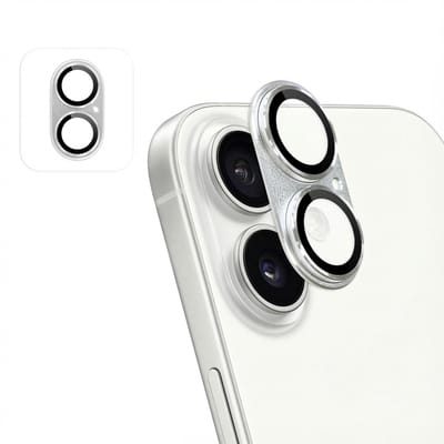 imoshion Camera Lens Protector - Geschikt geschikt voor Apple iPhone 17 - 2 Pack - Silver
