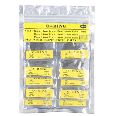 Dailygoods- Horlogepakkingen Set - Rubber Afdichtringen - Waterdichte Ring - Vervangingspakkingen - 0.6mm Dikte - Duurzaam Materiaal