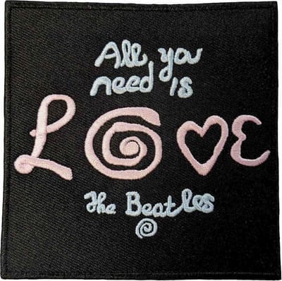 The Beatles - All You Need Is Love Patch - Zwart