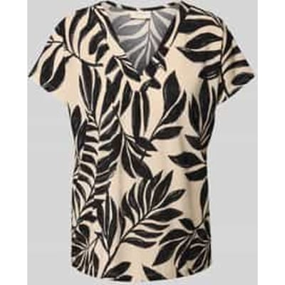 Regular fit blouse met V-hals, model 'Floi'