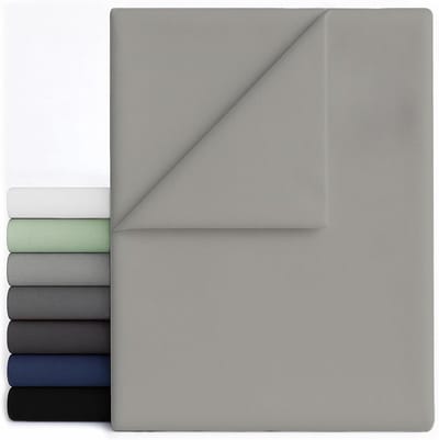 Laken voor bed - Deklaken - Slaapcomfort verbeteren - Oeko-Tex gecertificeerd - 230x270 cm - Grijs