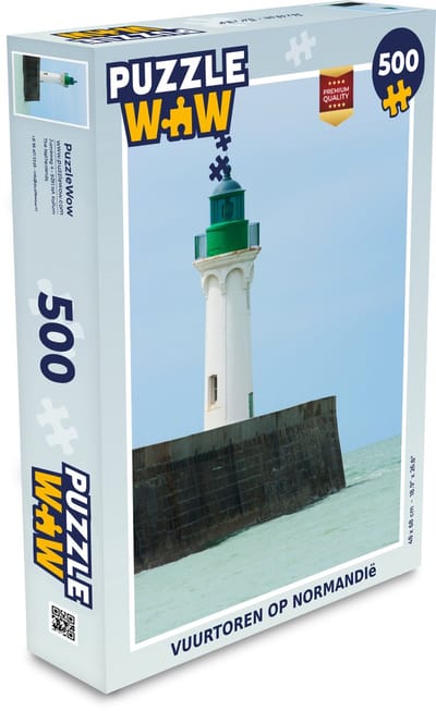 Puzzel Vuurtoren op Normandië - Legpuzzel - Puzzel 500 stukjes