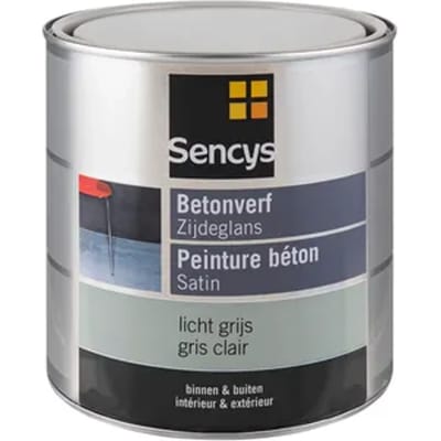 Sencys Betonverf Zijdeglans Licht Grijs 2,5l
