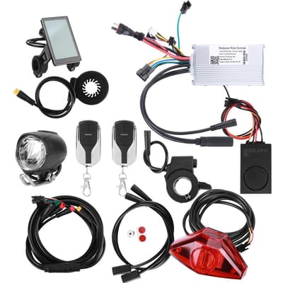 Waterdichte Lijnkit Mountainbike Elektrische Fiets Assist Controller Meter Gemodificeerd Accessoire white