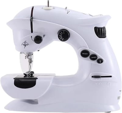 Mini Naaimachine - Draagbare Assistent - Kleine Reparaties - Dubbele Snelheid - Compact Formaat - Wit