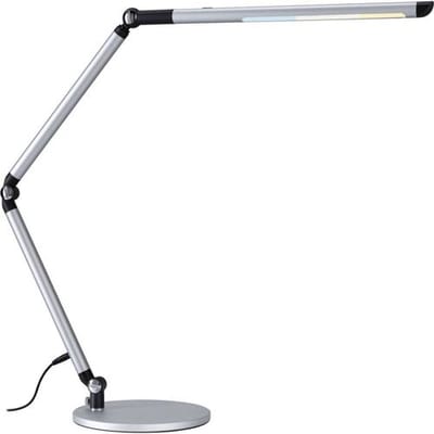 LED-bureaulamp 3-Step-Dim FlexBar White Switch 700lm 9,5W Zilver mat
