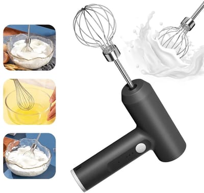 Draadloze elektrische keukenmixer, automatische eierklopper, deegmixer met drie snelheidsstanden, bakdeeg, cake, roommixer, keukengereedschap