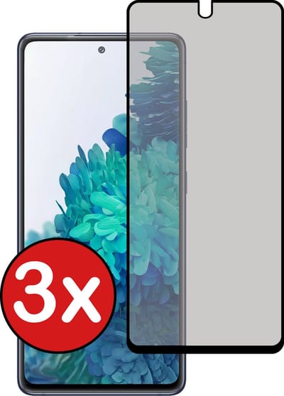 Screenprotector - 3 Stuks - Geschikt voor Samsung Galaxy S20 FE - Privacy Filter - Beschermglas - Gehard Glas - Tempered Glass - Screen Protector