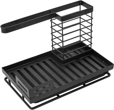 Sponshouder voor de Keuken - Organizer voor Afwasborstels en Keukengerei - Handige Opbergoplossing voor het Aanrecht