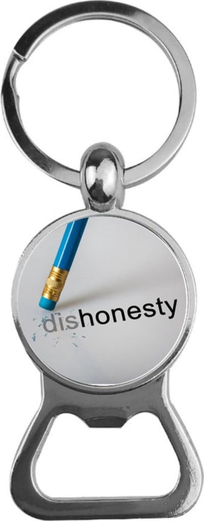 Bieropener Glas - Dishonesty