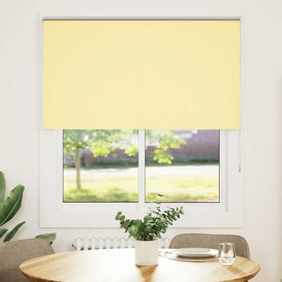 vidaXL - Rolgordijn - verduisterend - 120x175 - cm - stofbreedte - 116,6 - cm - geel