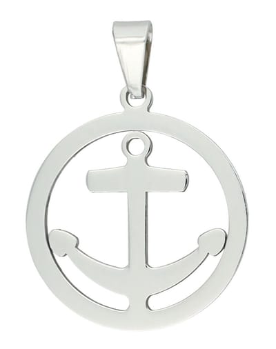AKZENT Akzent Unisex hanger "Nereus" zilver - modern & minimalistisch - anker