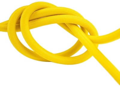 4 mm Elastisch Touw – Geel – Per Meter