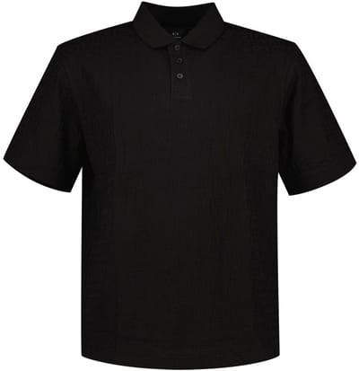 Armani Exchange 6dzfhl-zj2zz Korte Mouw Poloshirt Zwart XL Man
