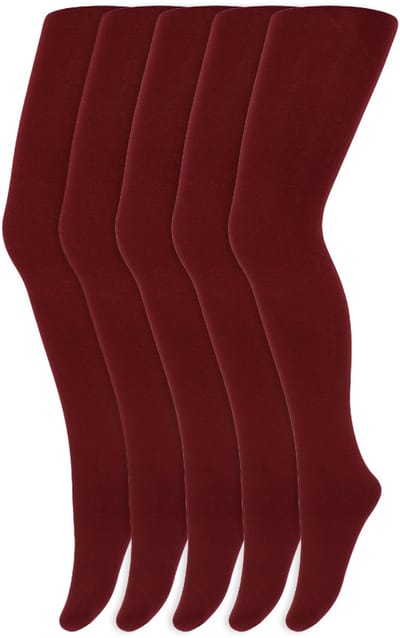 Meisjes panty's | 100 denier | Merk: Yellow Moon | Maat: 98 t/m 176 | Kleur: Rood | 5 Paar