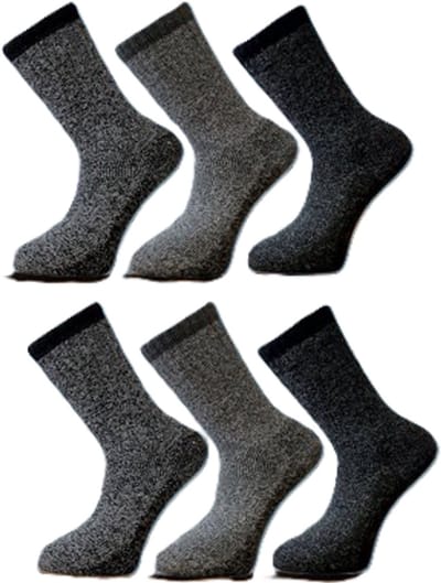 Marco Rossi Wandelsokken - Boot Sokken - Outdoorsokken - Thermosokken - Sportsokken - Mix kleur - 6 paar - Maat 39-42