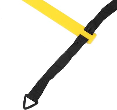 Agile Snelheidsladder - Trainingsladder Voetbal - Sporttraining Verbeteren - Verstelbare Sport Afstand - 5 meter lengte - Zwart