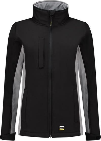 Tricorp 402008 Softshell Bicolor Dames - Zwart/Grijs - 3XL