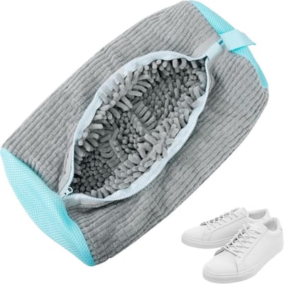 Wasmachine Schoenen Waszak Herbruikbaar – Chenille Reinigingszak voor Sportschoenen en Meubilair