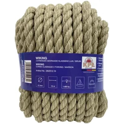 Seilflechter Gedraaide Touw – Wiking Klassiek Bruin – 12 Mm X 10 M