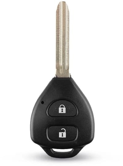 XEOD Autosleutelbehuizing - sleutelbehuizing auto - sleutel - Autosleutel 2 knops geschikt voor Toyota Hilux - IQ - Urban Cruiser - RAV4 - Yaris